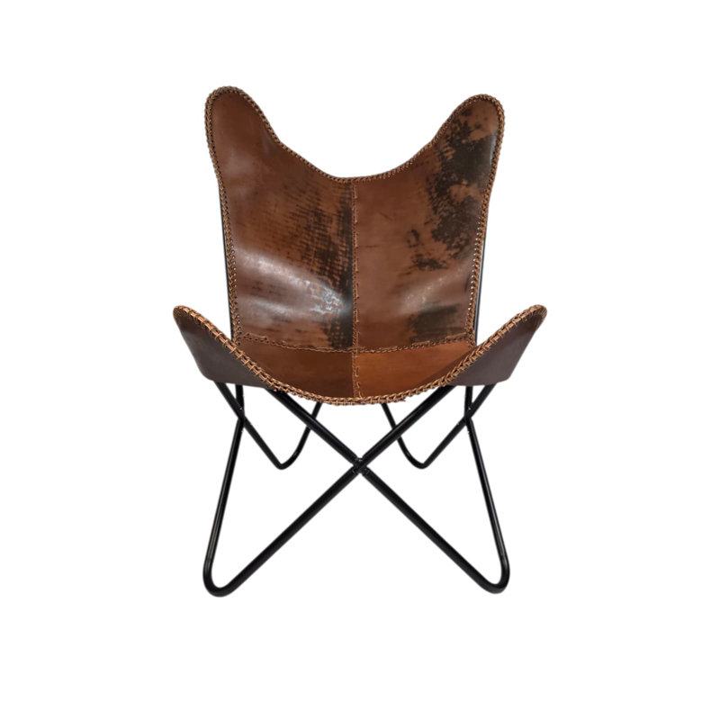 Anti Brown Handmade Butterfly Chair