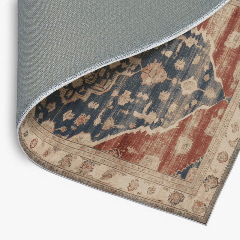Tapis intérieur et extérieur brun Overdyed, Rectangulaire 2 pi x 3 pi