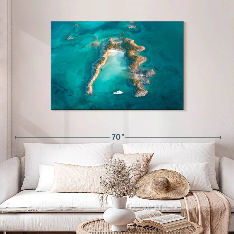 Gillard Bahamas Island Yacht, H 30 po x l 45 po