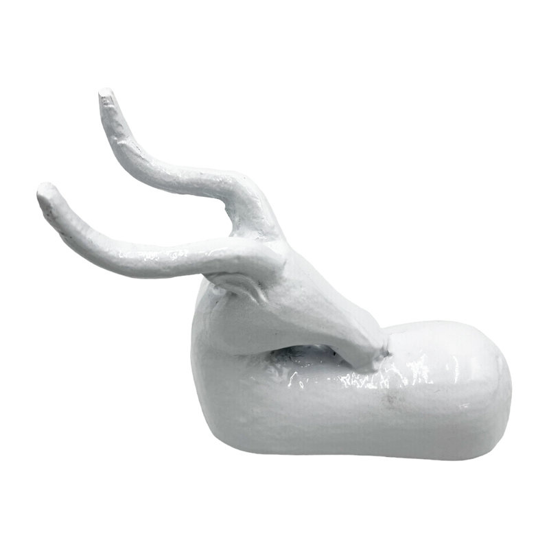 Figurines et sculptures d'animaux faits à la main Deunta, Blanc