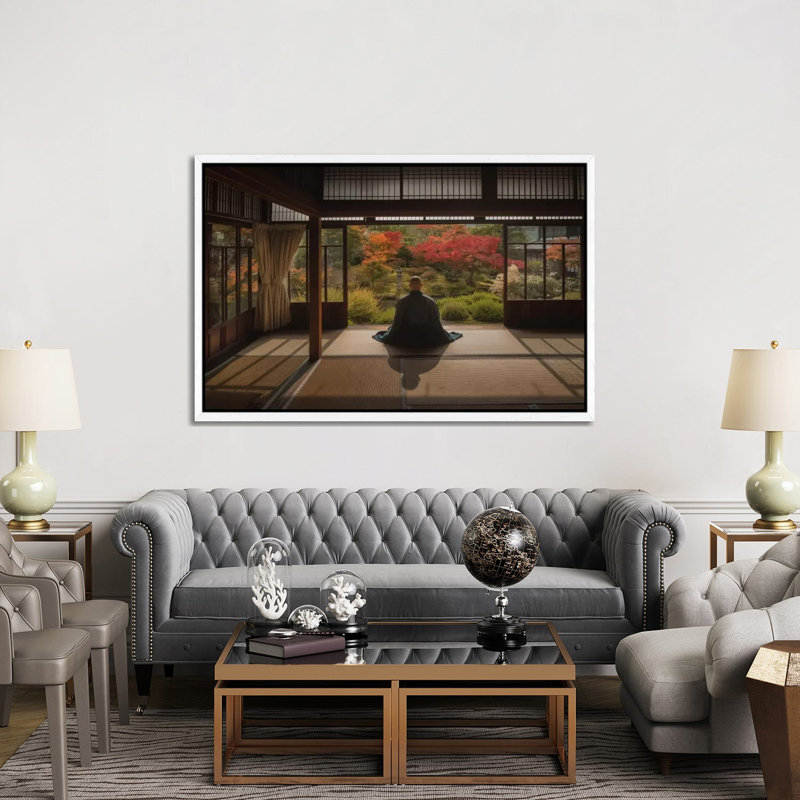 Autumn In Japan XI by Daniel Kordan - Print on Canvas, 152.5 cm H x 101.5 cm W, White Framed