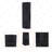 FM FURNITURE Clifton Corner Bar Cabinet, with 5 shelves,Cup Hanger and Eight Built-in Wine Rack,Macadamia-1400237905