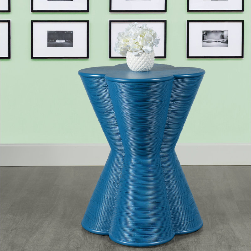 Block End Table, Pacific Blue