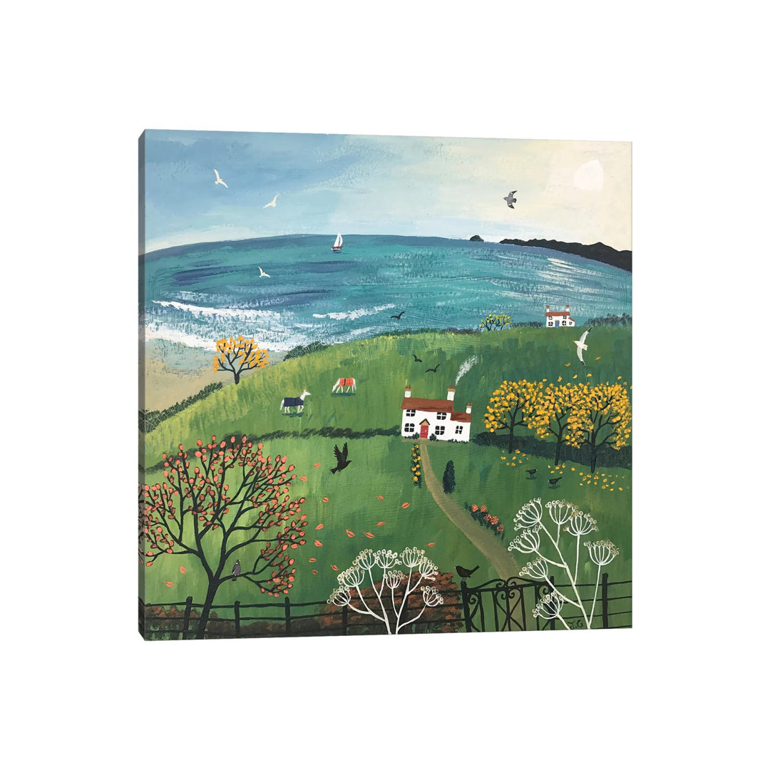 Autumn Beside The Se by Jo Grundy - Wrapped Canvas Print