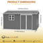 [12x10 FT] Heavy Duty Outdoor Metal Storage Shed with Windows, Lock, 4 Air Vents & Floor Frame