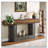 63" Console Table, Farmhouse 2-Tier Entryway Table With U-Shaped Base, Narrow Long Wood Sofa Table Behind Couch Table For Living Room-1726861924
