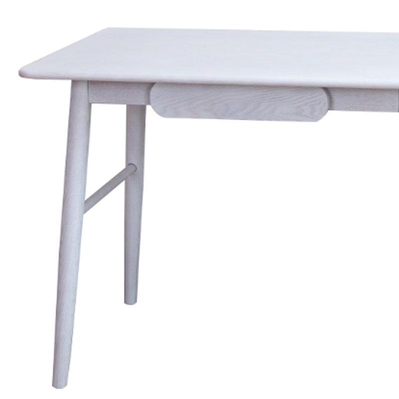 Bureau créatif et durable en bois massif, Blanc, H 29,92 po x l 39,37 po x P 23,62 po