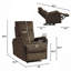 Fauteuil inclinable moelleux, fauteuil inclinable à commande électrique avec contrôle facile, chaise inclinable simple pour salon, chambre à coucher