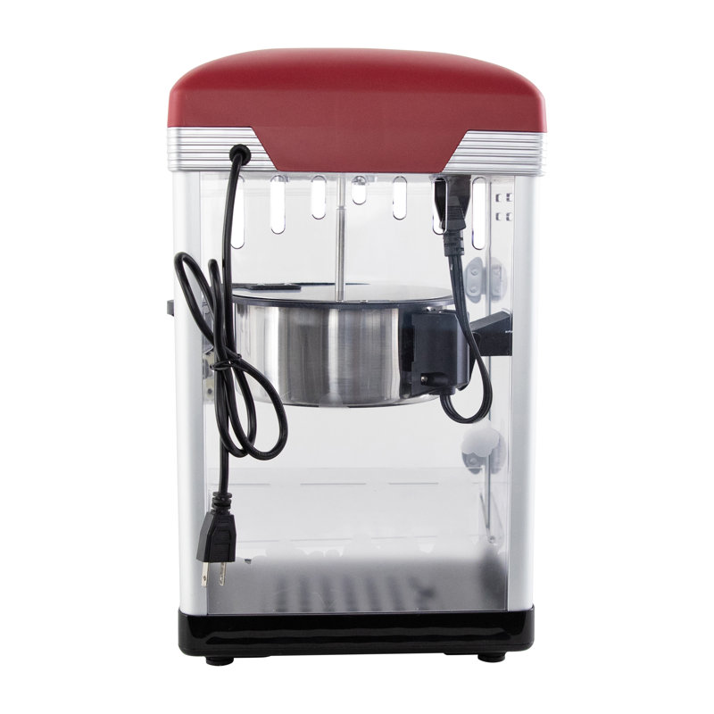 West Bend Theatre Crazy 4 Qt. Machine à maïs soufflé, en noir, Rouge