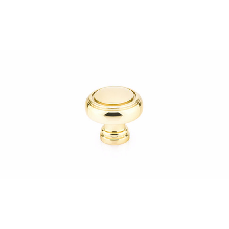 Norwich Mushroom Knob, Unlacquered Brass, 1.63''