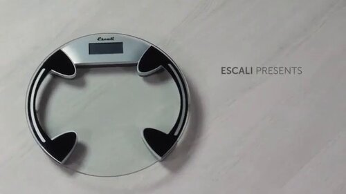 Escali Round Body Fat And Body Water Digital Display Bathroom