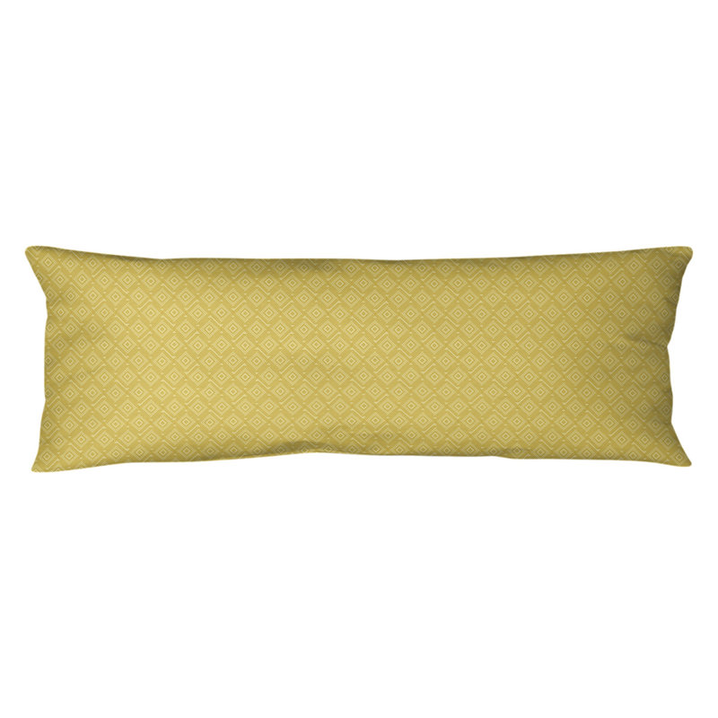 Housse de coussin ArtVerse, Bourre en polyester, Molleton moelleux, Jaune