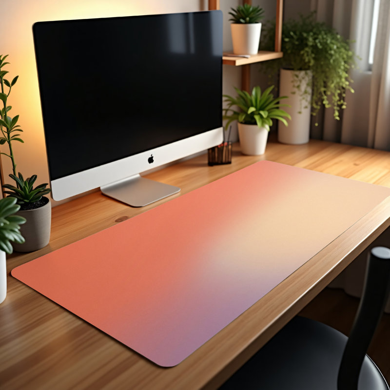 Polyester Desk Pad, 14.4x12.1