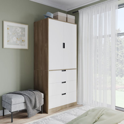 Stephy Solid Wood Wardrobe