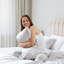 Ensemble de draps froids en rayonne de bambou, luxueusement doux et rafraîchissant, ensemble de draps blancs-87484299-87484298