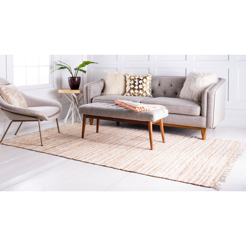Gwin Cotton Abstract Indoor Rug, Rectangle 8' x 10'