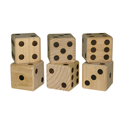 Dés en bois géants