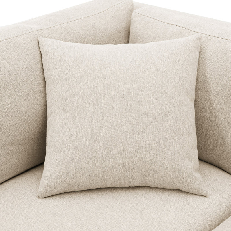 Canapé modulaire moderne 75 * 50 ", Mélange de lin beige