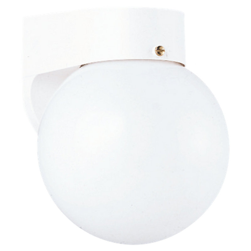 One Light Outdoor Wall Lantern from Generation Lighting , White, No