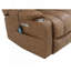 Fauteuil inclinable électrique avec massage et chauffage Brown