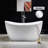 Vital 59" x 28.75" Freestanding Soaking Acrylic Double Slipper Bathtub, Non-Slip Bottom Design-1054652903-942747298