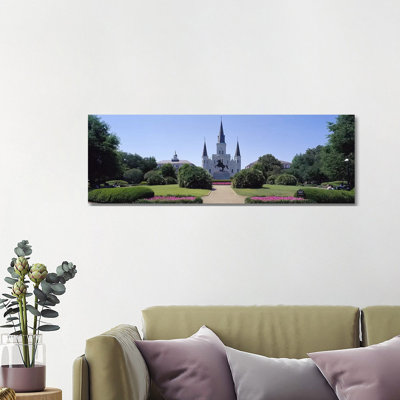 St Louis Cathedral Jackson Square New Orleans LA USA - Wrapped Canvas Panoramic Print