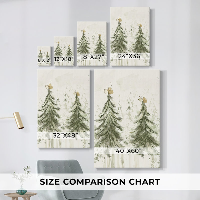 Art des Fêtes de Noël - Toile tendue avec châssis CCDXC, H 36 po x l 24 po