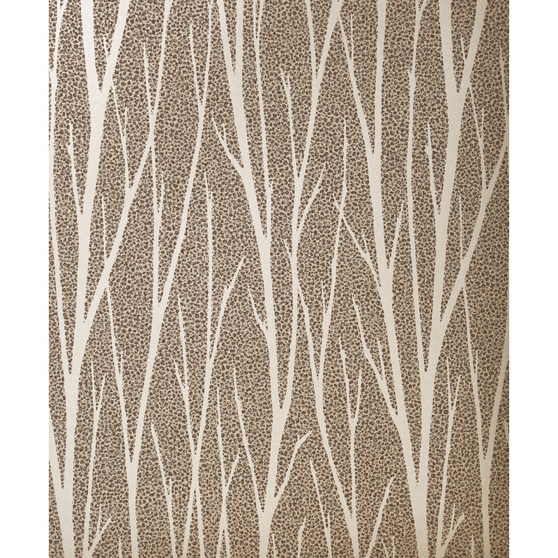 Floral Roll, Metallic Champagne/Copper Glitter