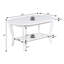 Table basse ovale 36 "avec tablette Carbin-598350991