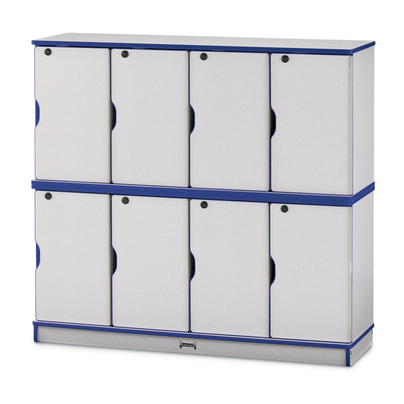Casiers empilables Rainbow Accents, Empilage double, Bleu