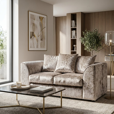 2 Seater Velvet Sofa