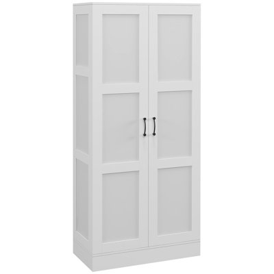 HOMCOM 71" Tall Storage Cabinet With Movable Storage Shelves