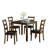 Transitional Style 5pc Dining Table Set