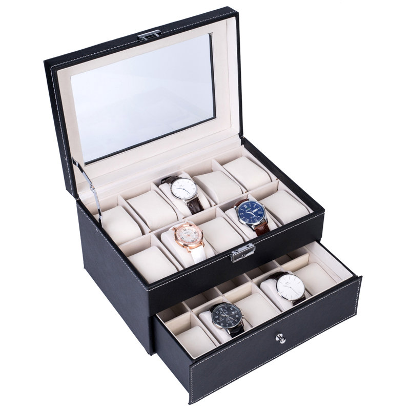 Boîte de rangement en bois 20 compartiments