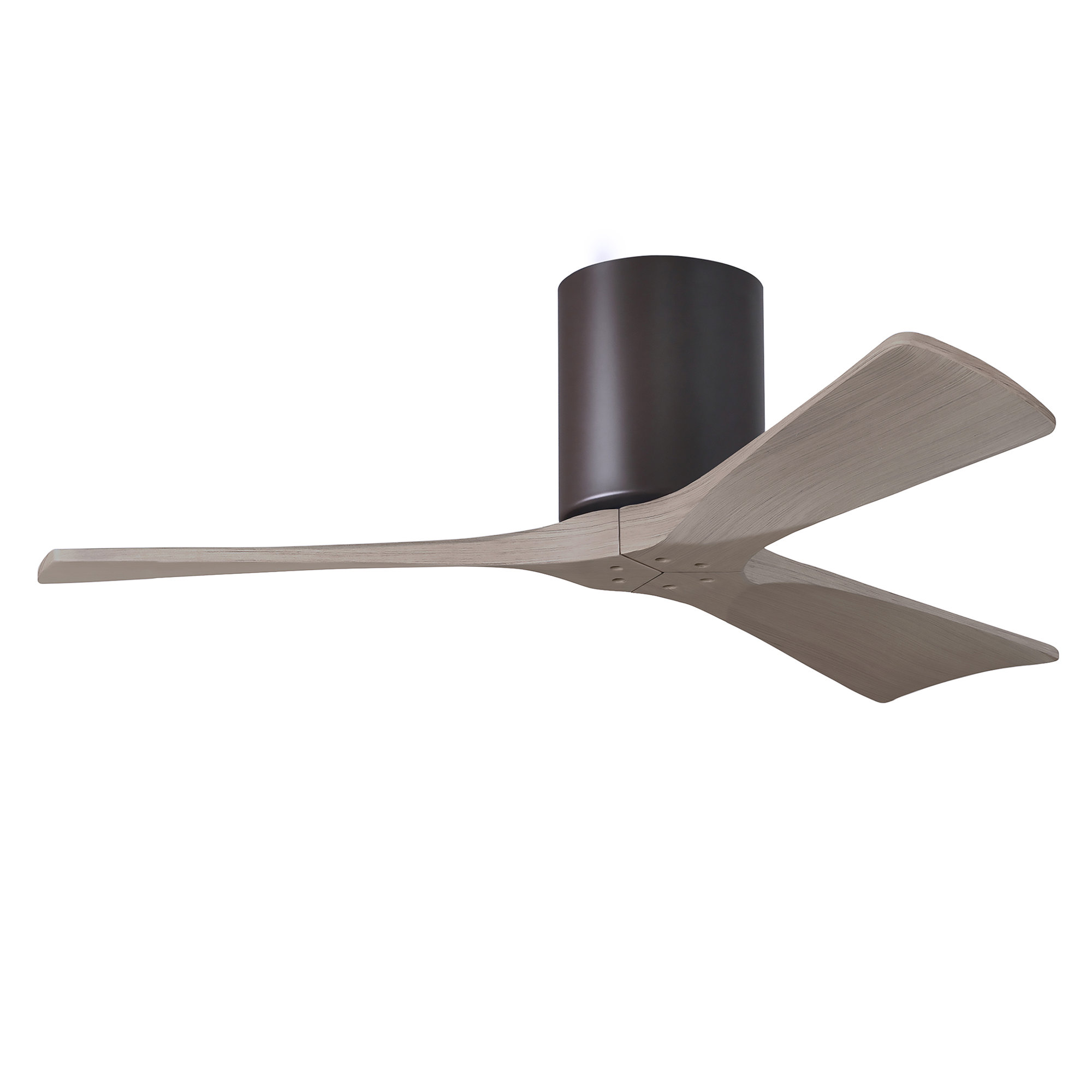 Olivier 3 Blade Ceiling Fan, Textured Bronze, 42", Gray Ash Tone