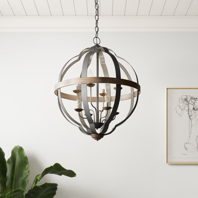 Alexaner 8 - Light Dimmable Globe Chandelier
