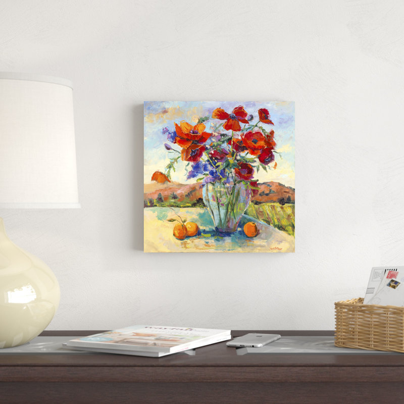 Floral kaléidoscope II, H 12 po x l 12 po x P 1,25 po