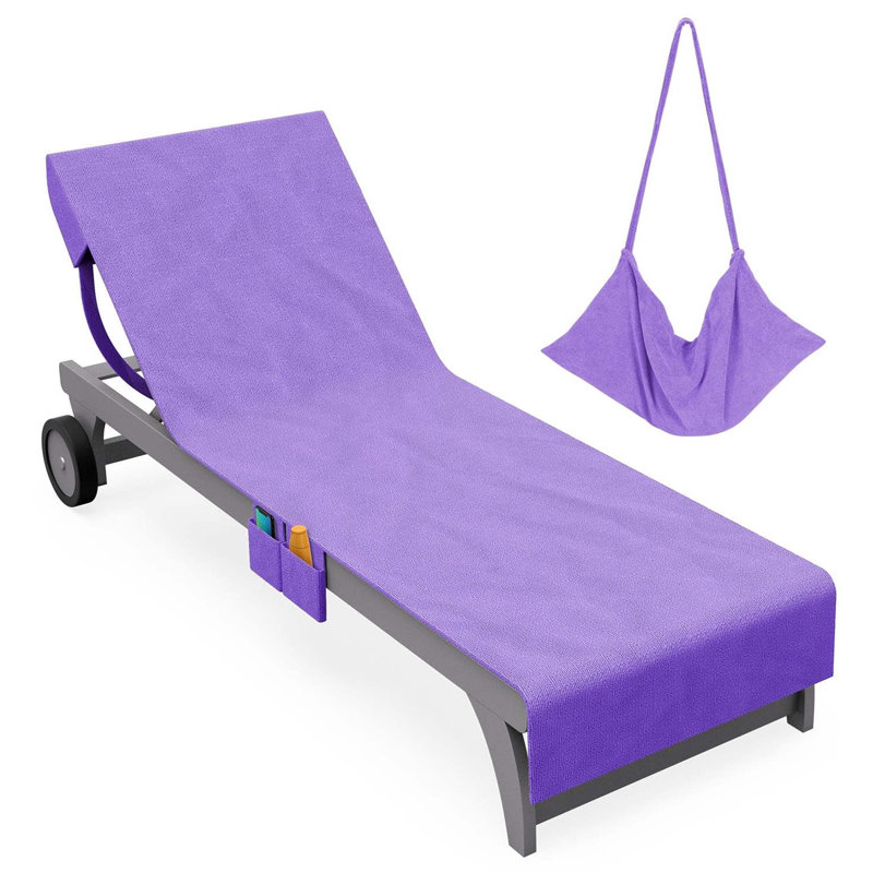 100% Cotton Beach Towel, Purple