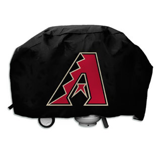 Housse de luxe pour barbecue - Housse pour barbecue à boules et gants Milwaukee Brewers - s'adapte jusqu'à 35 po