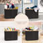 Fabric and Bamboo Laundry Hamper-192779622