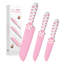 Ensemble de couteaux de cuisine 3 pièces Meowkit - Pattes de chat rose