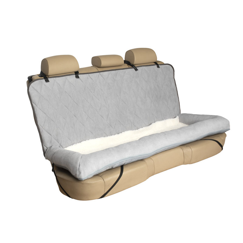 Happy Ride Car Dog Bed Bench Seat, Gray