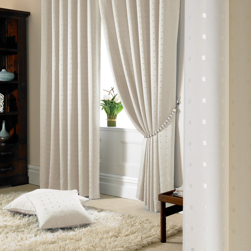 Norush Madison Pencil Pleat Curtains, 229cm Width x 183cm Drop, Cream