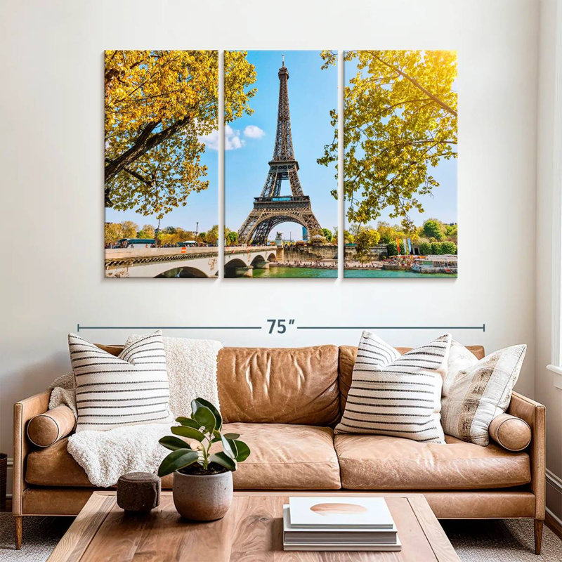 Nicci Paris Tour Eiffel au printemps, H 42 po x l 65 po