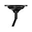 Mini-luminaire suspendu moderne 1 lumière noir mat avec abat-jour cylindrique en métal