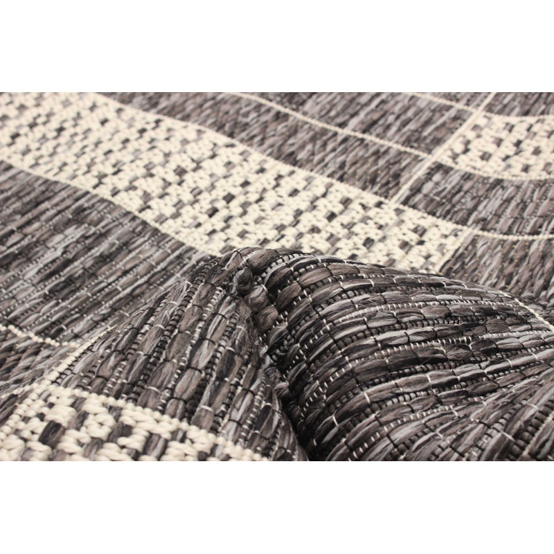 Tapis gris Bodhi, Tapis de couloir 2 pi 8 po x 8 pi 2 po