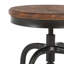 Tabouret de comptoir réglable en bois massif Juliaunna-737479717
