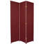 6 Ft. Tall Woven Fiber Room Divider - Special Edition - Burgundy - 3 Panel-1991427266