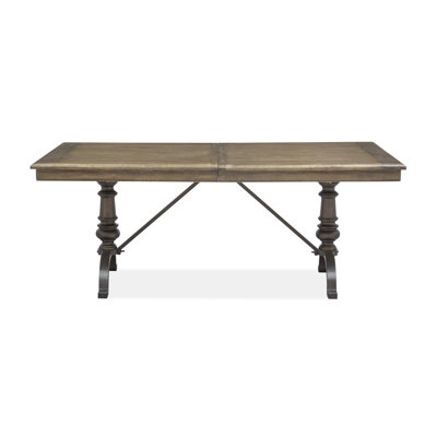 Extendable Metal Base Dining Table