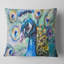 Magnifique paon aquarelle - coussin imprimé animal-29517008-29517012